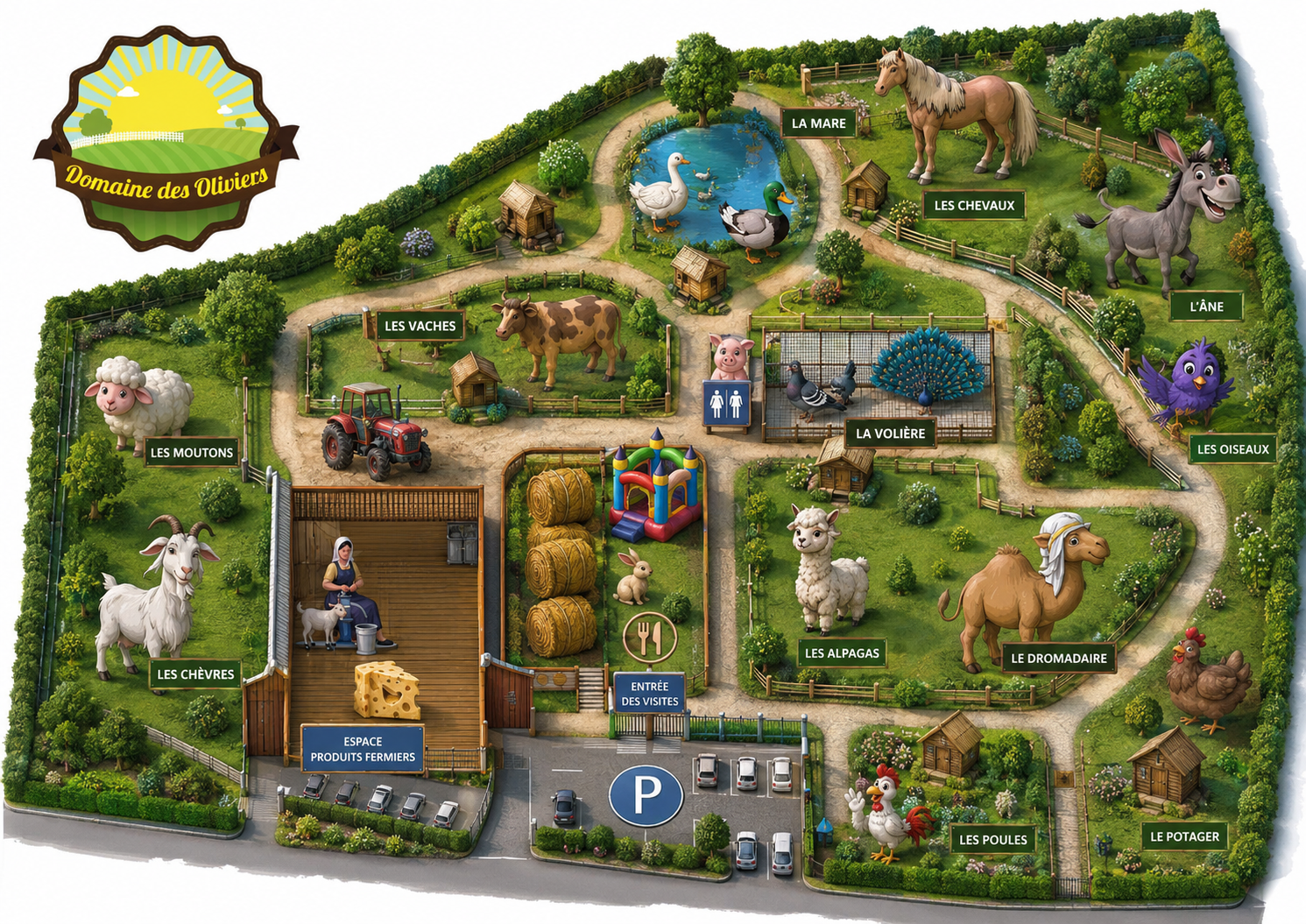Plan de la ferme