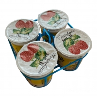 Yaourt chèvre framboise x 4